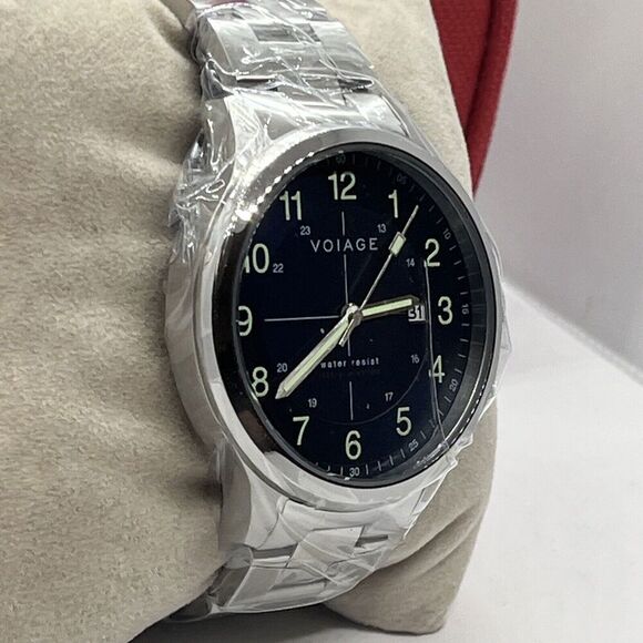 Voiage VG-2001-33 Men's Silver Stainless Steel Analog Dial Quartz Watch JMB47 - Picture 5 of 12